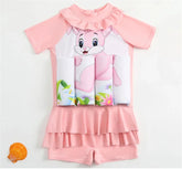 Pink Float Swimsuit for Kids - One-Piece Floating Swimwear for Girls!